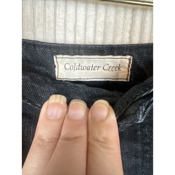 Cold Water Creek Womens Size 12 Dark Wash High Rise Bootcut Denim Jeans Classic - Picture 4 of 8